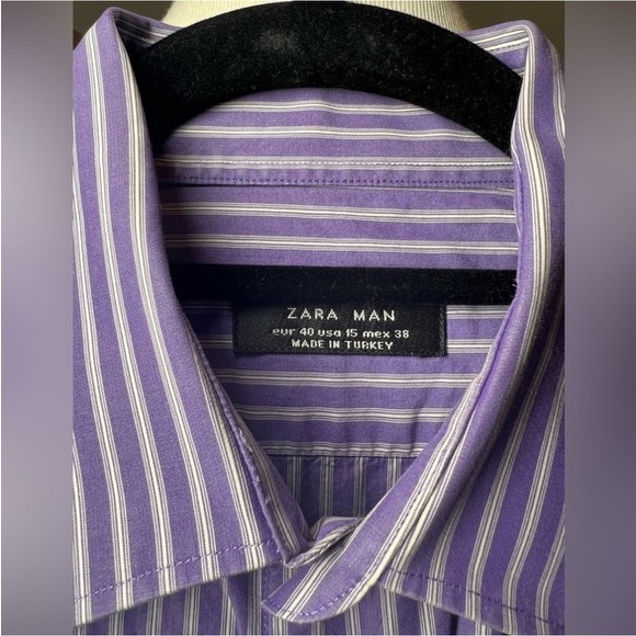 EUC Zara Striped Dress Shirt - Picture 6 of 7